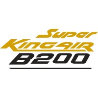 Beechcraft Super King Air B200 Aircraft Logo Decals