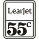 Bombardier Learjet 55C Aircraft Yoke Decals