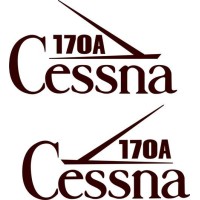 Cessna 170A Aircraft Logo Decals