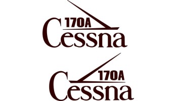 Cessna 170A Aircraft Logo Decals