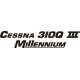 Cessna 310Q III Millennium Aircraft Logo Decals