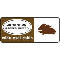Cessna Chancellor 414 Wide Oval Cabin Aircraft Decals