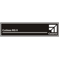 Cessna Cutlass RG II Aircraft Placards Decal
