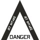 Danger Ejection Seat Aircraft Warning Placard Logo 