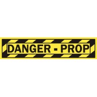 Danger Prop Warning Printed Decals