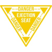 Danger Seat Ejection Aircraft Placards