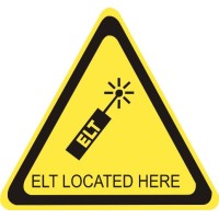 Emergency Locator Transmitter ELT Airplane Decals