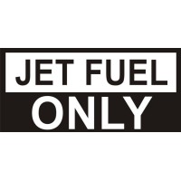 Jet Fuel Only Aircraft Fuel Placards  