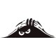 Peeking Guy Eyes Car Bumper Decal Stickers