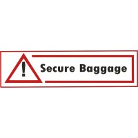 Secure Baggage Aircraft Placards Decals